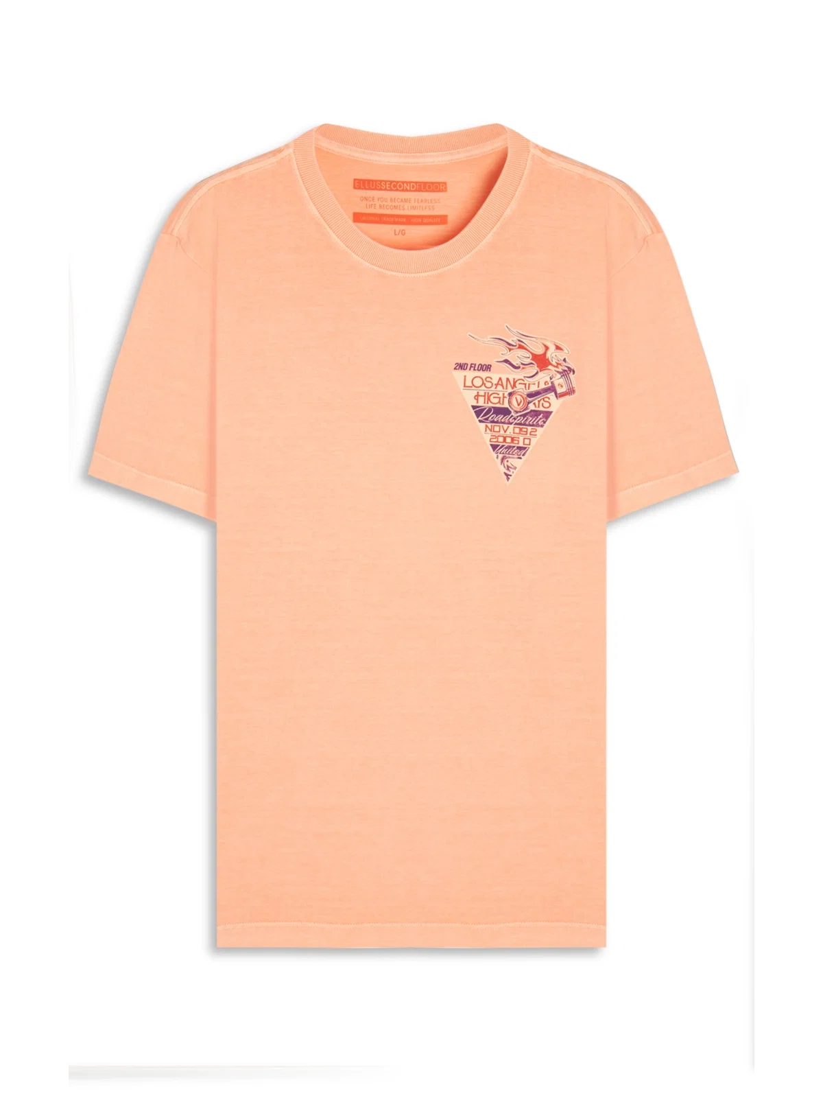 T-Shirt Washed Highways Salmao — imagem 1