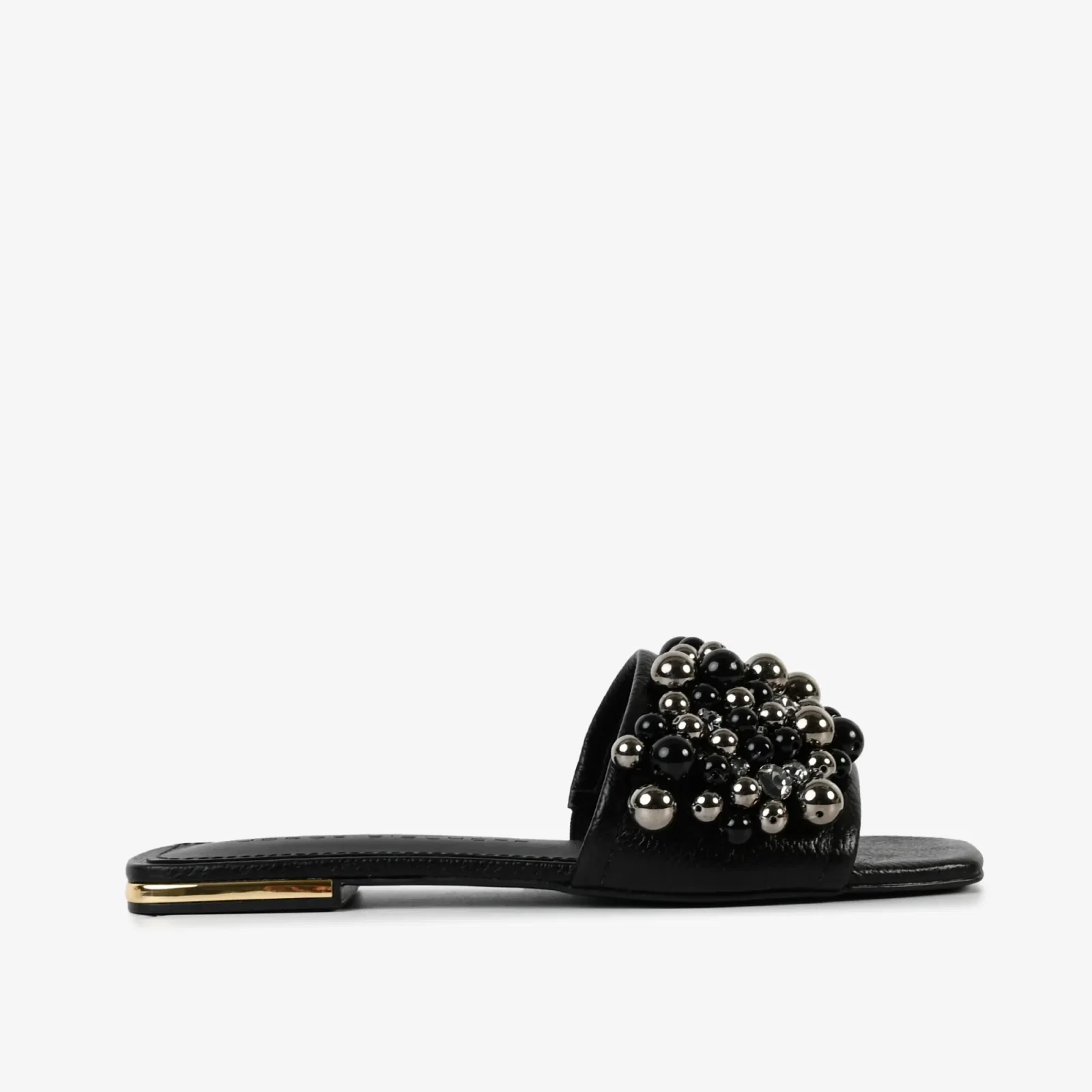 Chinelo Preto Couro — imagem 1