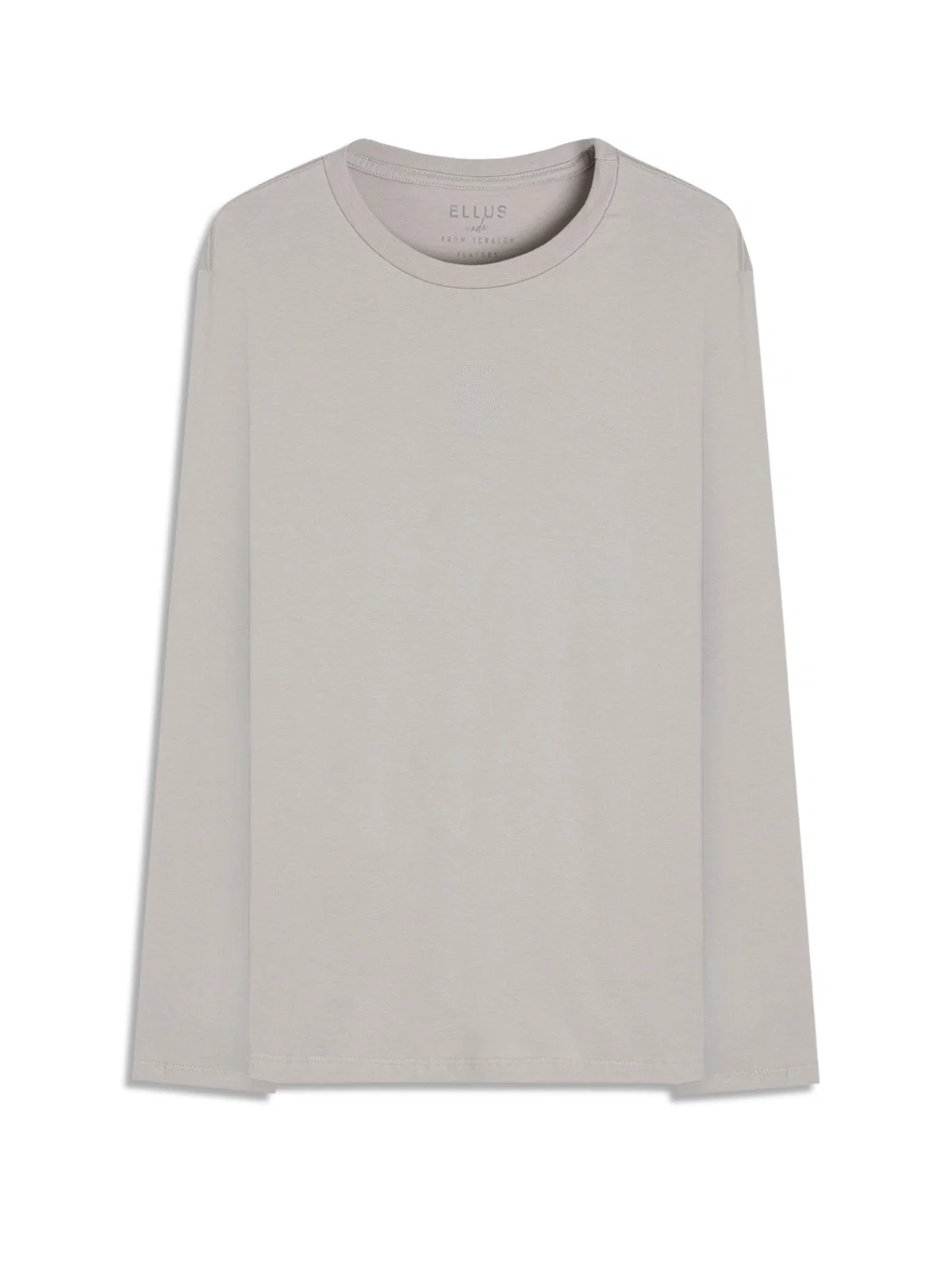 T-Shirt Manga Longa Fine Ellus Classic Gelo — imagem 1