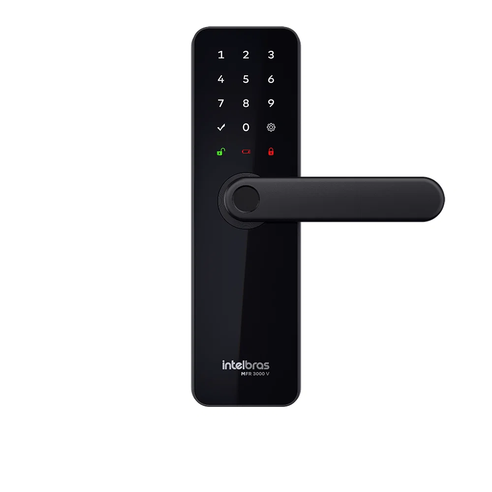 Fechadura Inteligente de Embutir Intelbras com Maçaneta MFR 3000 V — imagem 1
