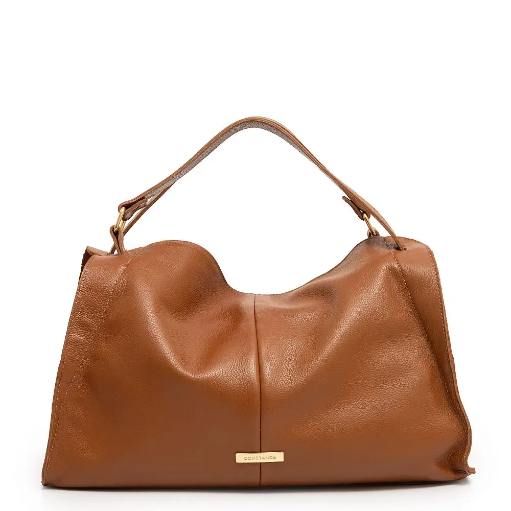 Bolsa Couro Camurça Caramelo — imagem 1