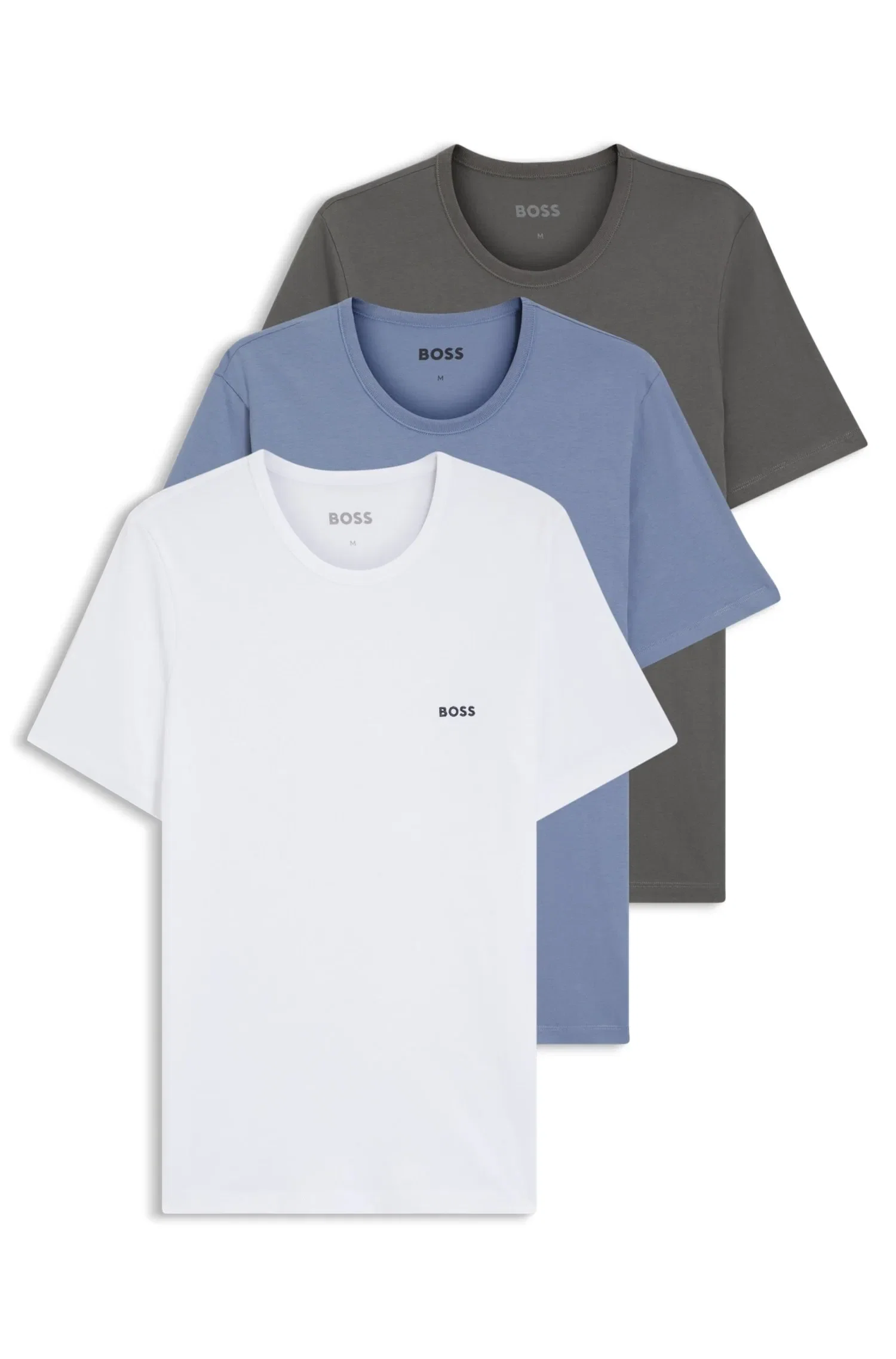 Pack De 3 Camisetas Em Algodão