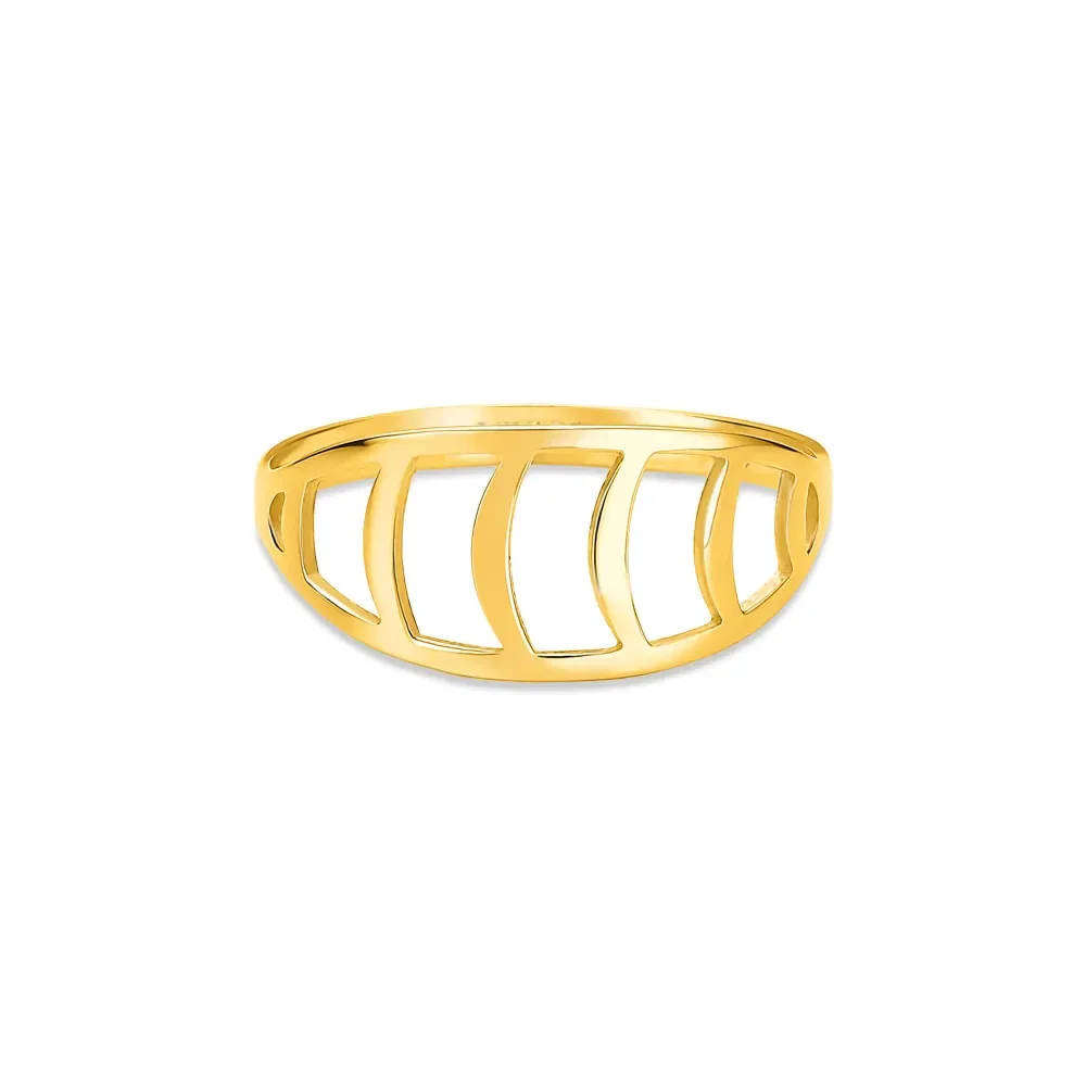 Anel Gold Curvas em Ouro Amarelo 18k — imagem 1