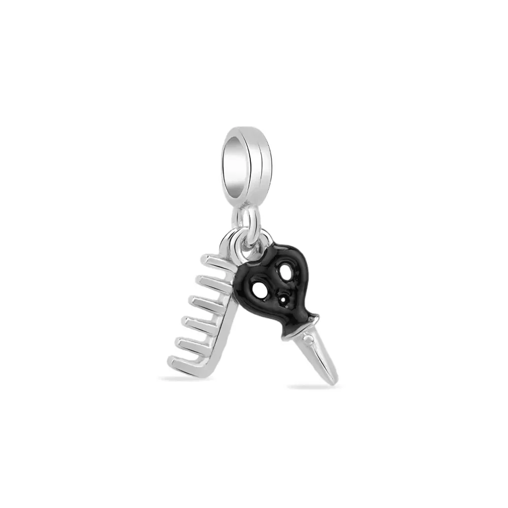 Pingente Life Profissão Beleza em Prata 925 com Esmalte — imagem 1
