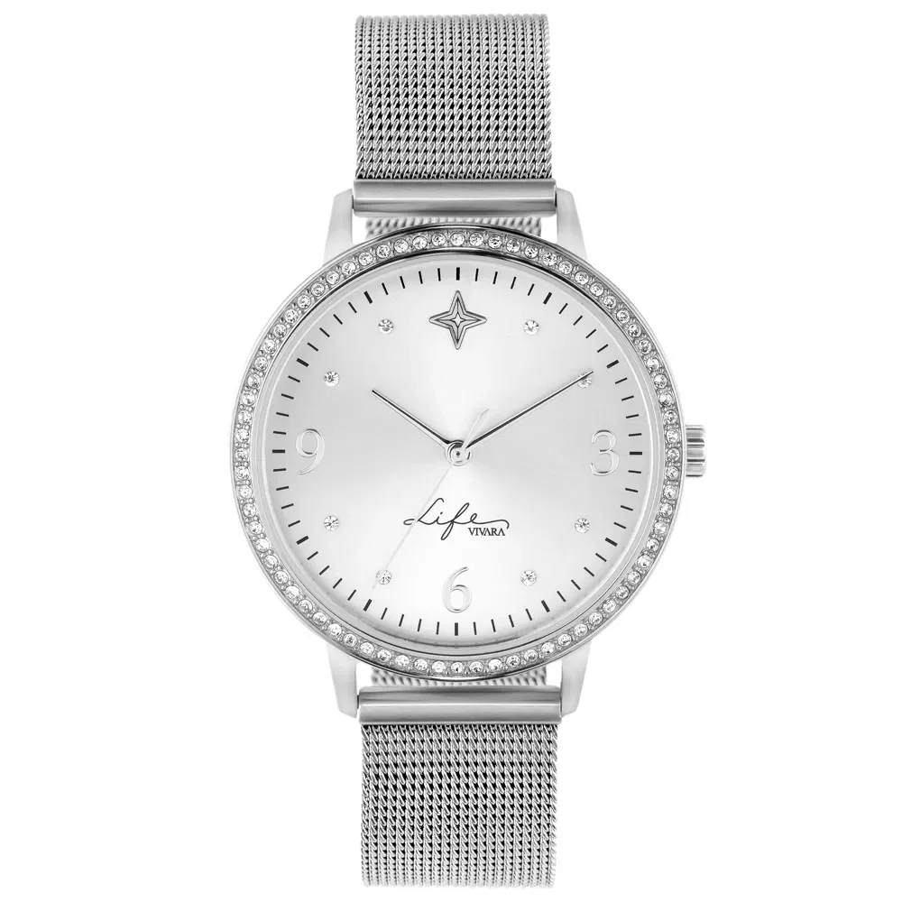 Relógio Life Sucesso Feminino Aço Prateado — imagem 1