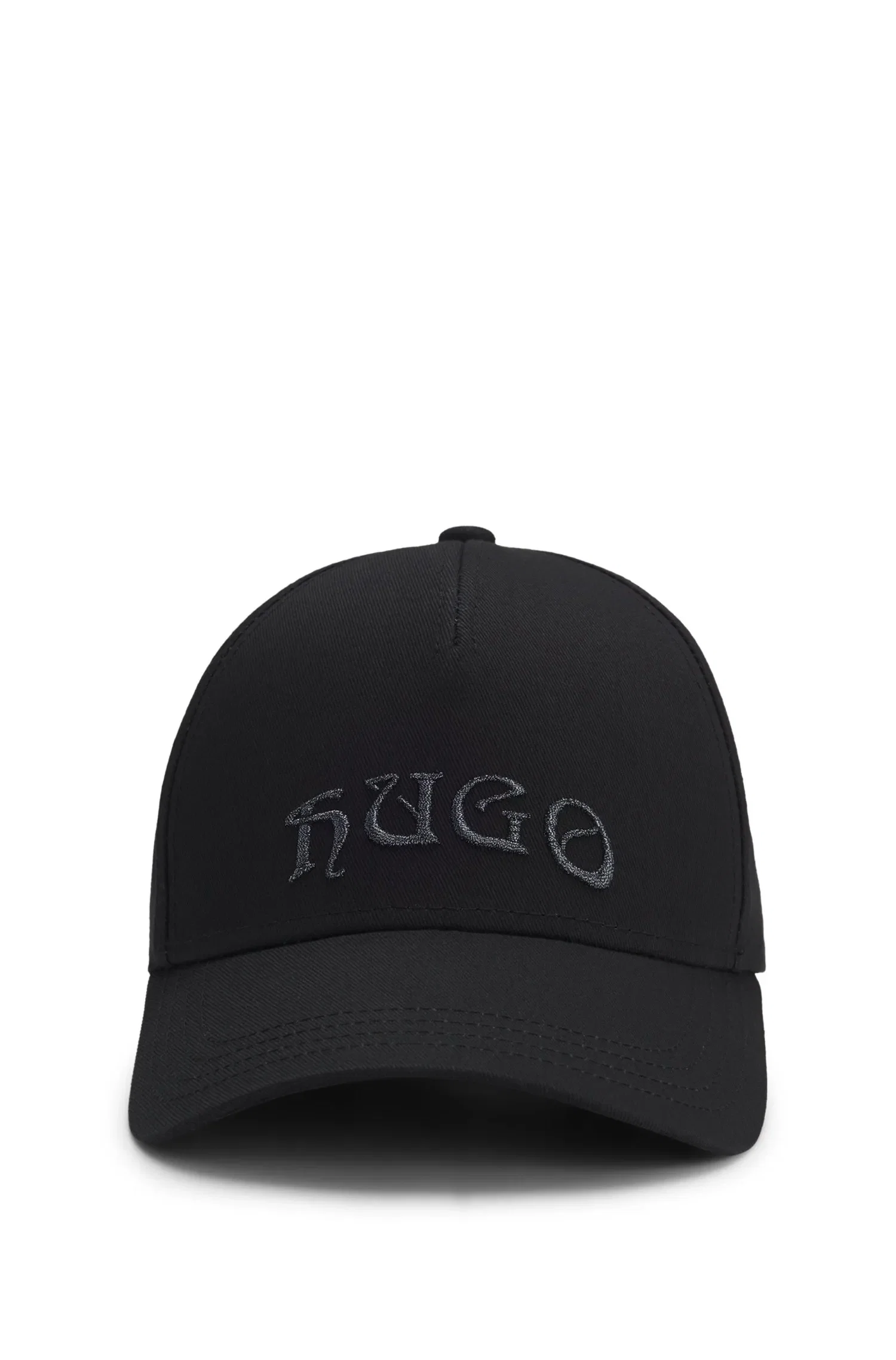 Boné De Algodão Com O Logo Bordado De Efeito Metálico — imagem 1