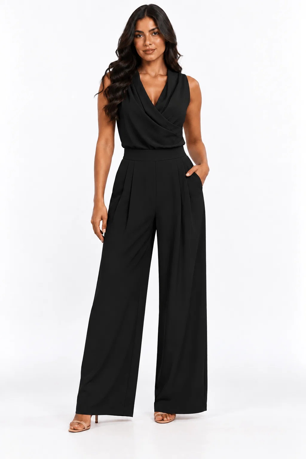Calça Pantalona Alfaiataria - Preto — imagem 1
