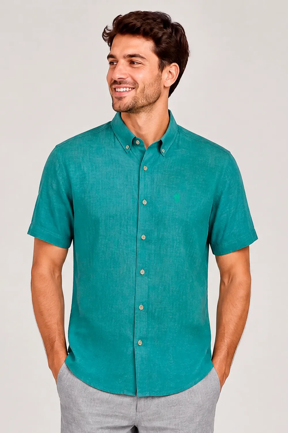 Camisa Masculina Olinda Polo Wear Verde Médio
