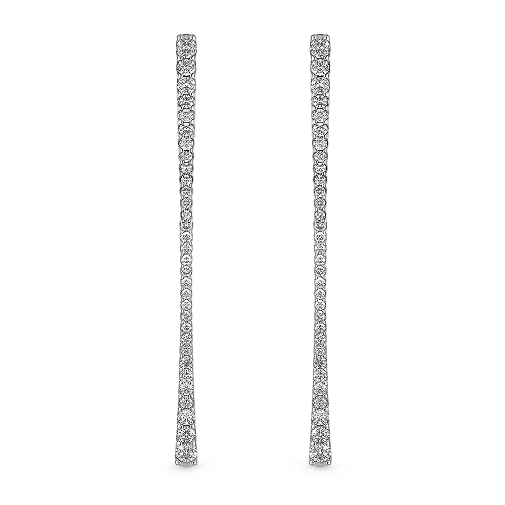 Brinco Arpege em Ouro Branco 18k com Diamantes — imagem 1