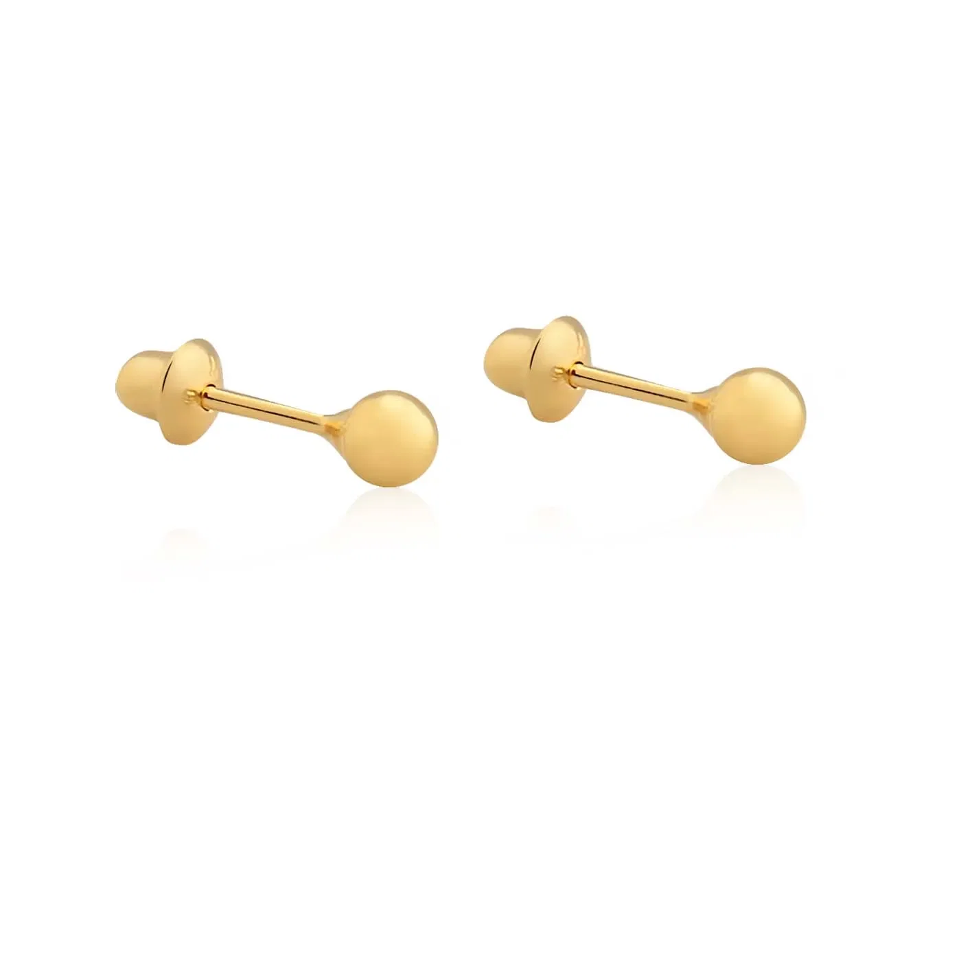 Brinco Baby Bolinha em Ouro Amarelo 18k — imagem 1