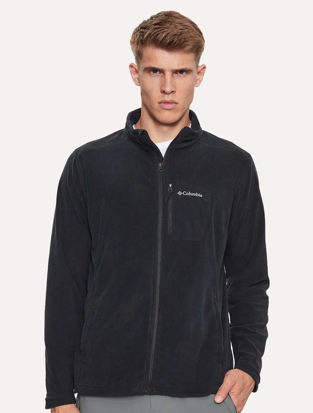 Blusa Columbia Masculina Klamath Range Pocket Full Zip Preta