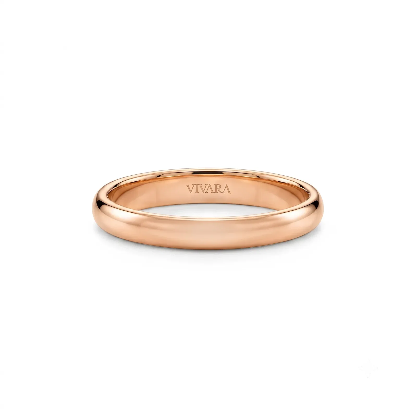 Aliança I Do em Ouro Rosé 18k, 2mm