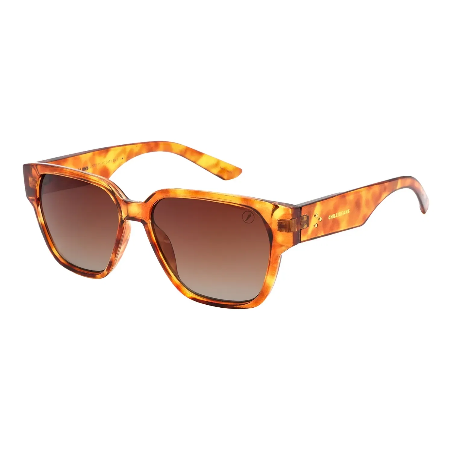 Óculos de Sol Feminino Chilli Beans Quadrado Degradê Marrom — imagem 1