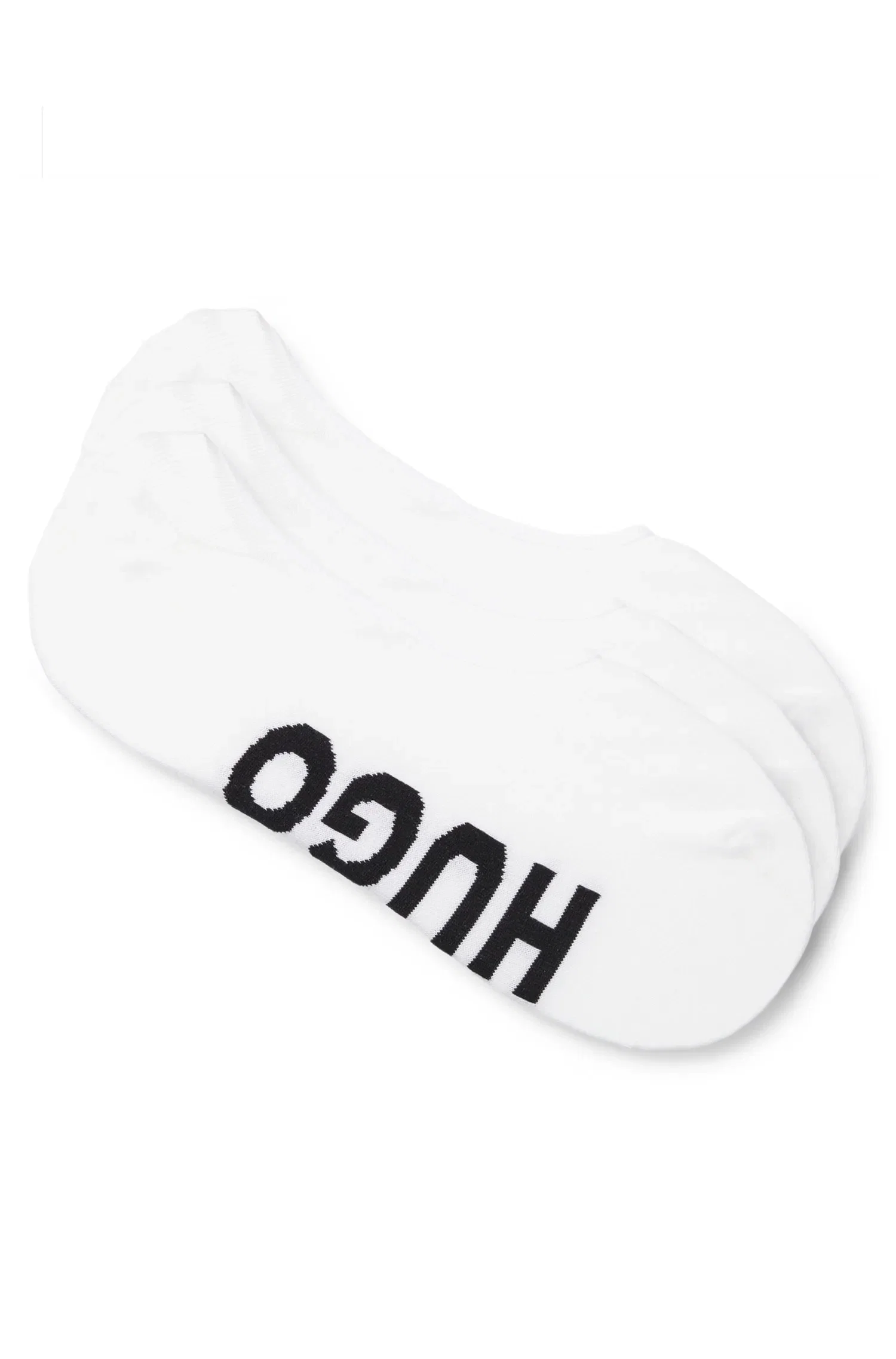 Pack De Três Pares De Meias Invisíveis Com Logos Grandes