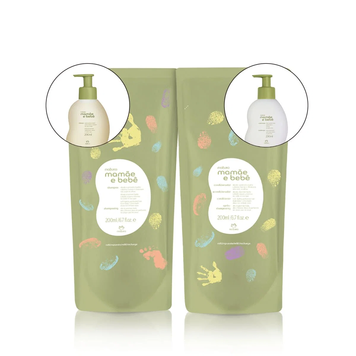 Kit Refis Shampoo e Condicionador Mamãe e Bebê (2 produtos)