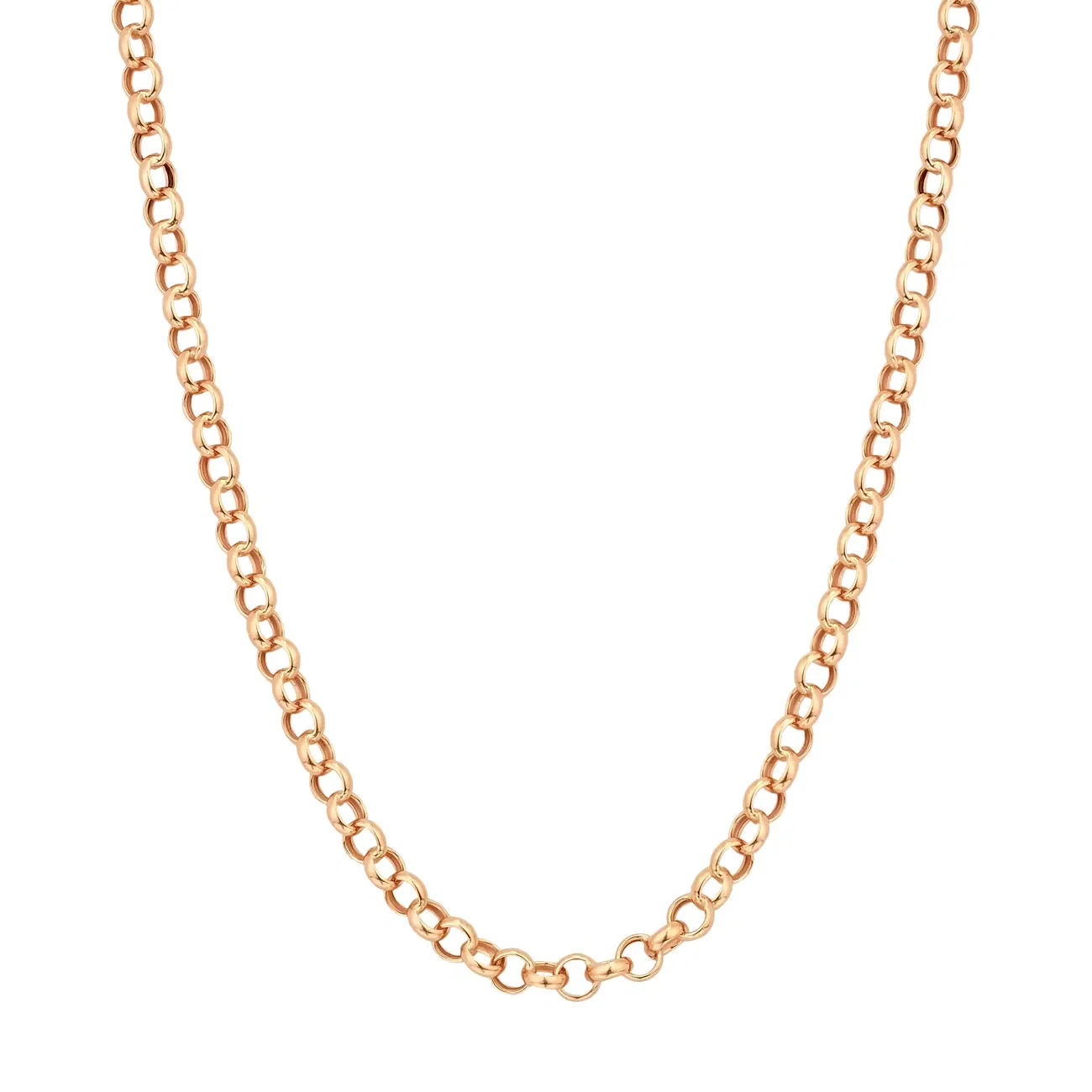 Corrente Elos Portugueses em Ouro Rosé 18k, 45cm — imagem 1