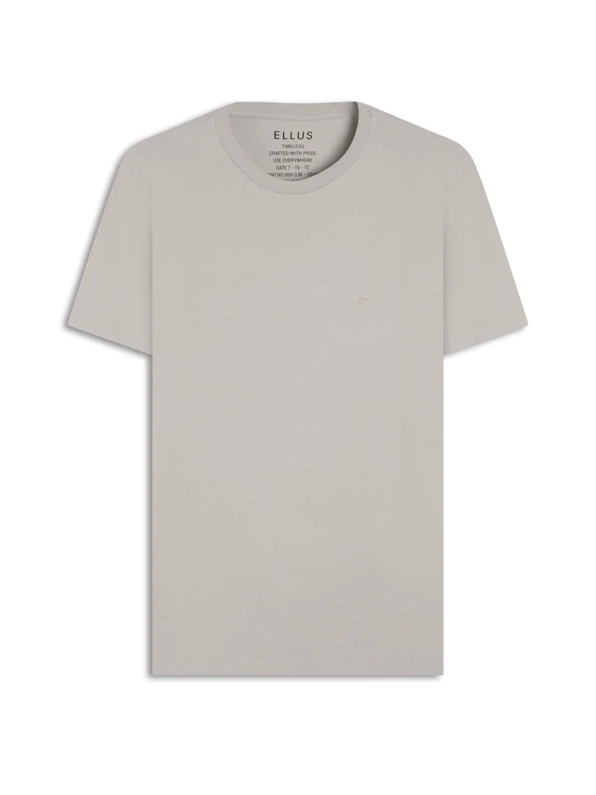 T-Shirt Cotton Fine Easa Classic Prata — imagem 1