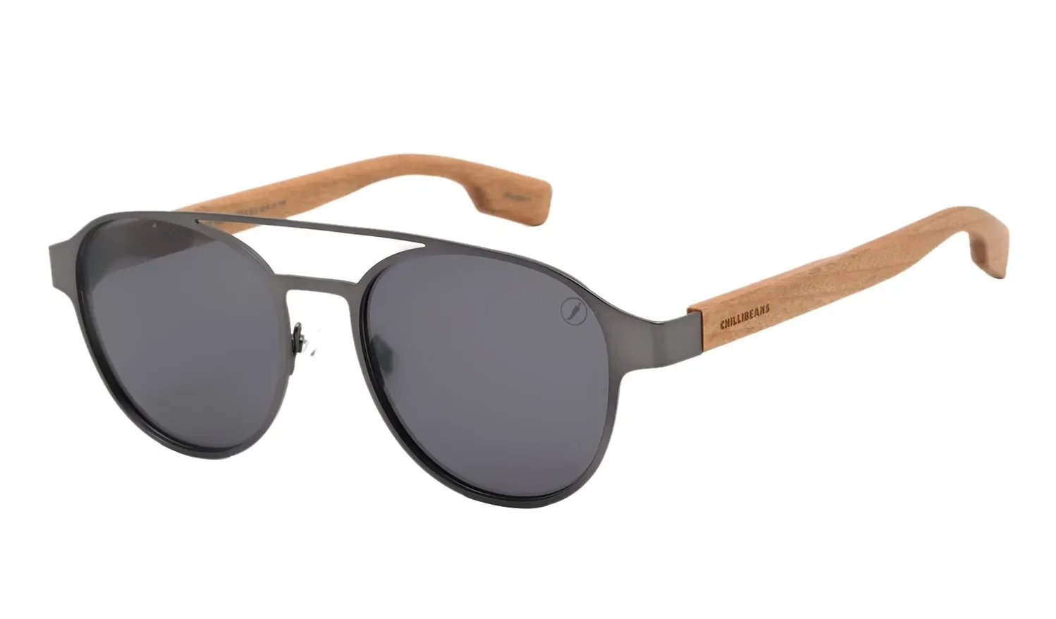 Óculos de Sol Masculino New Tech Redondo Casual Ônix — imagem 1