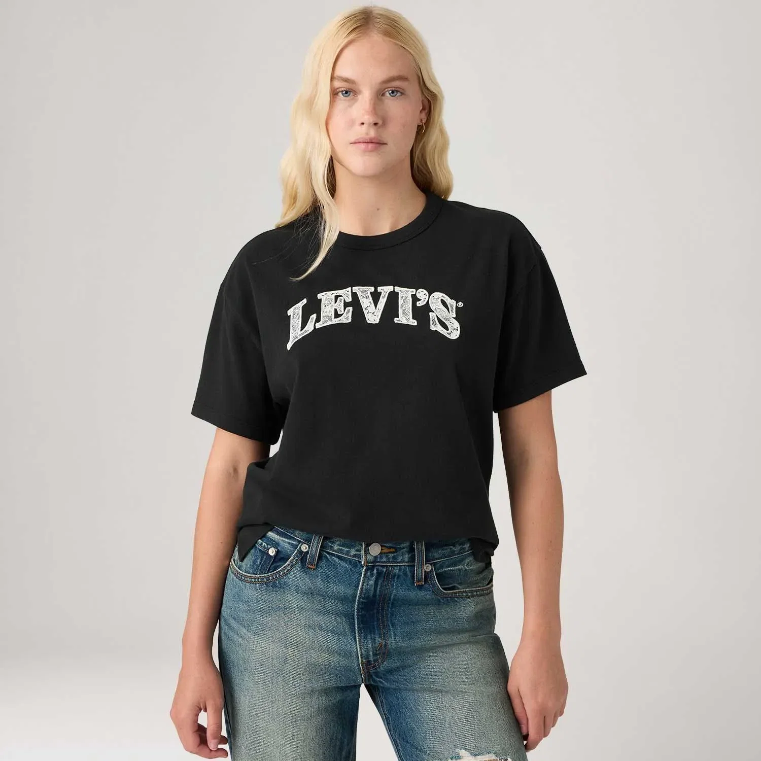 Camiseta Levi's® Graphic Vintage Tee Preta Manga Curta — imagem 1
