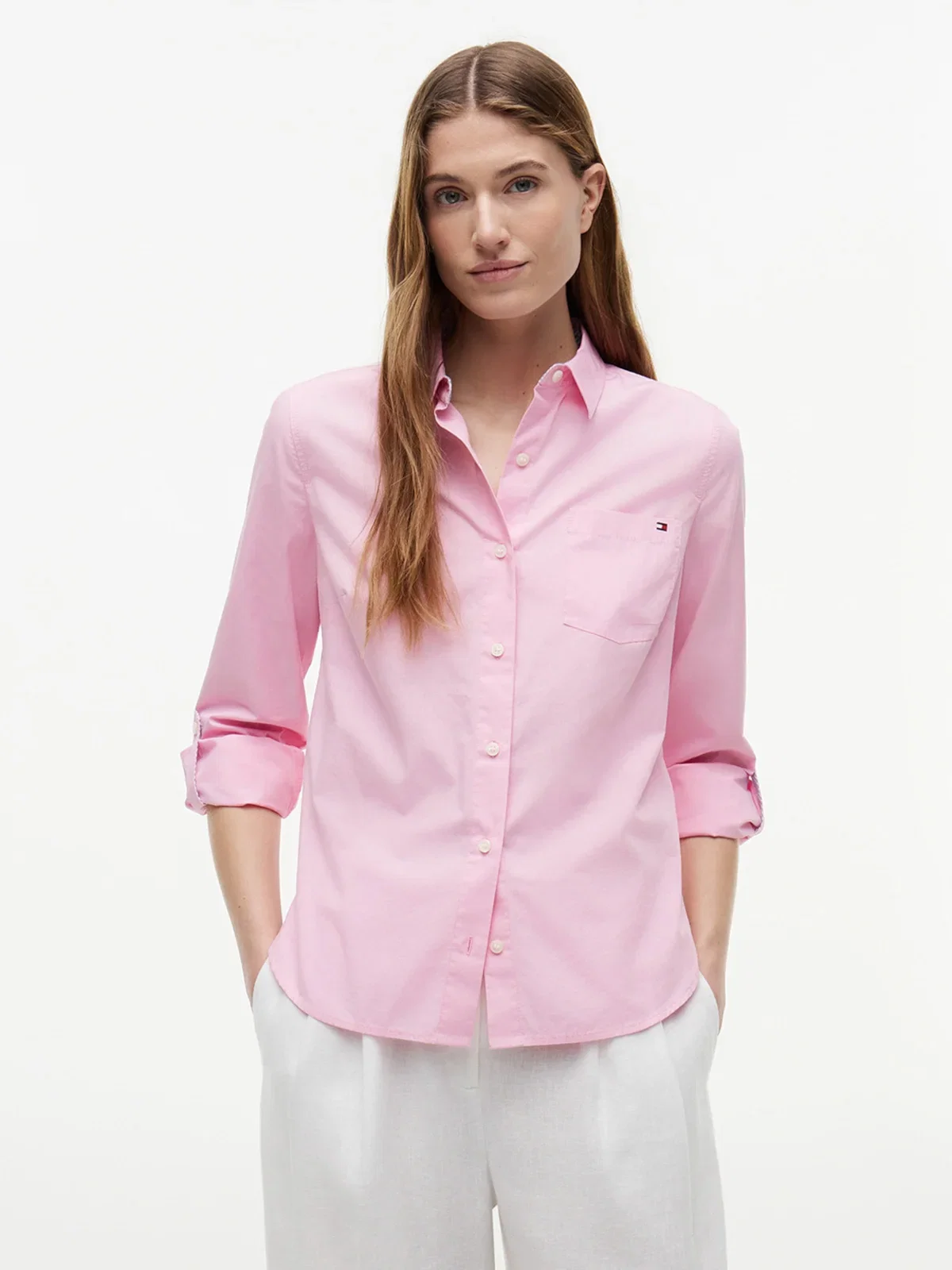 Camisa TOMMY HILFIGER em Popeline Clássica Manga Longa — imagem 1