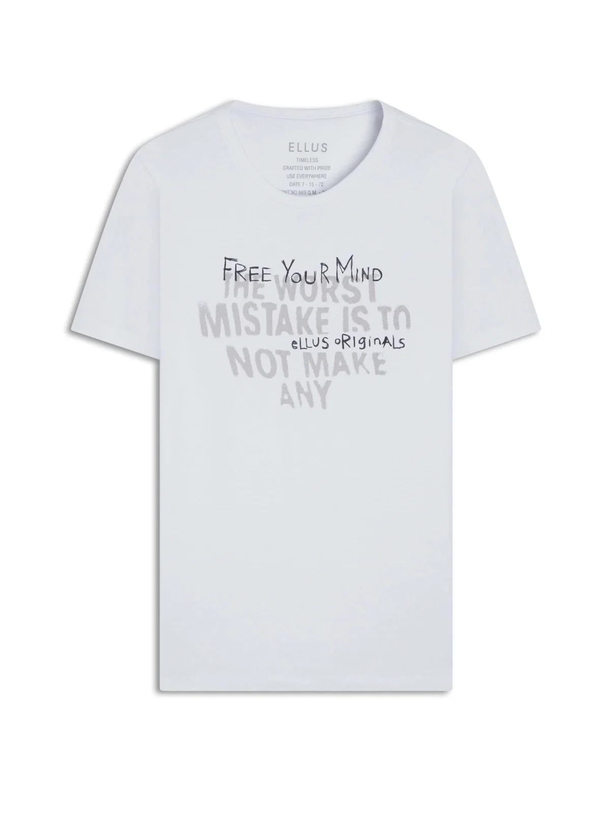 T-Shirt Fine Free Your Mind Branco — imagem 1