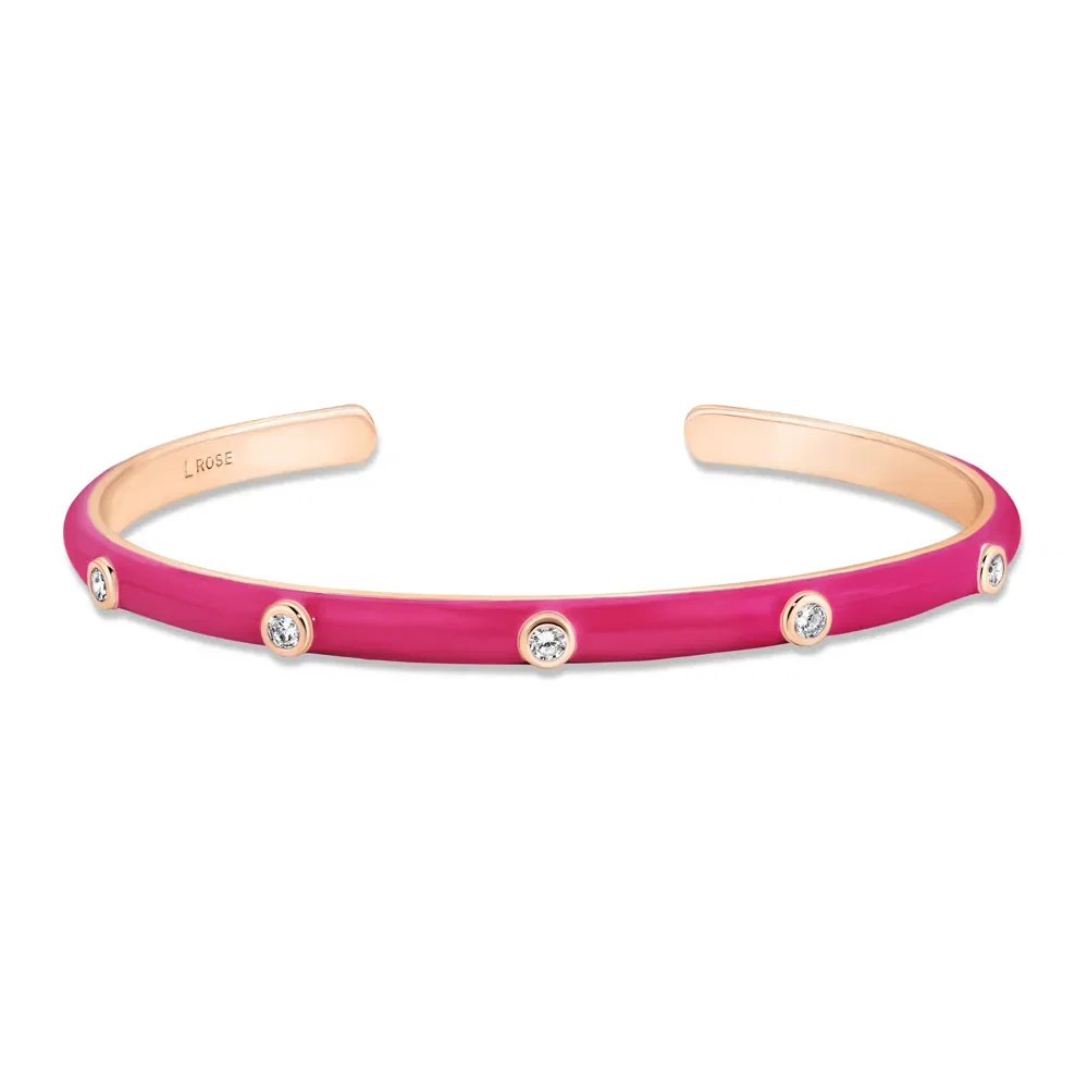 Bracelete Life Joyful em Prata 925 com Pedras Incolores e Esmalte — imagem 1