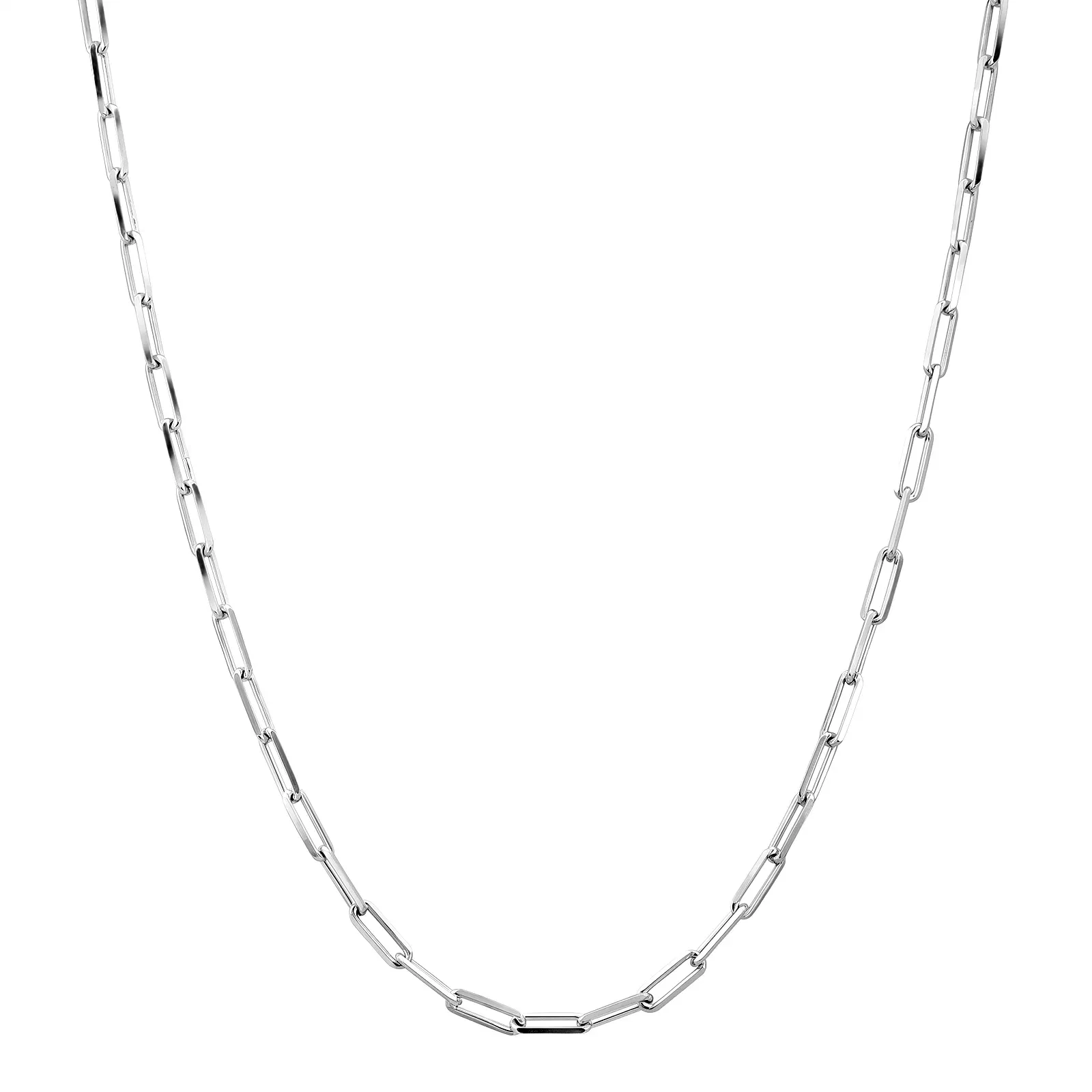 Corrente Life Cadeado II em Prata 925, 45cm — imagem 1