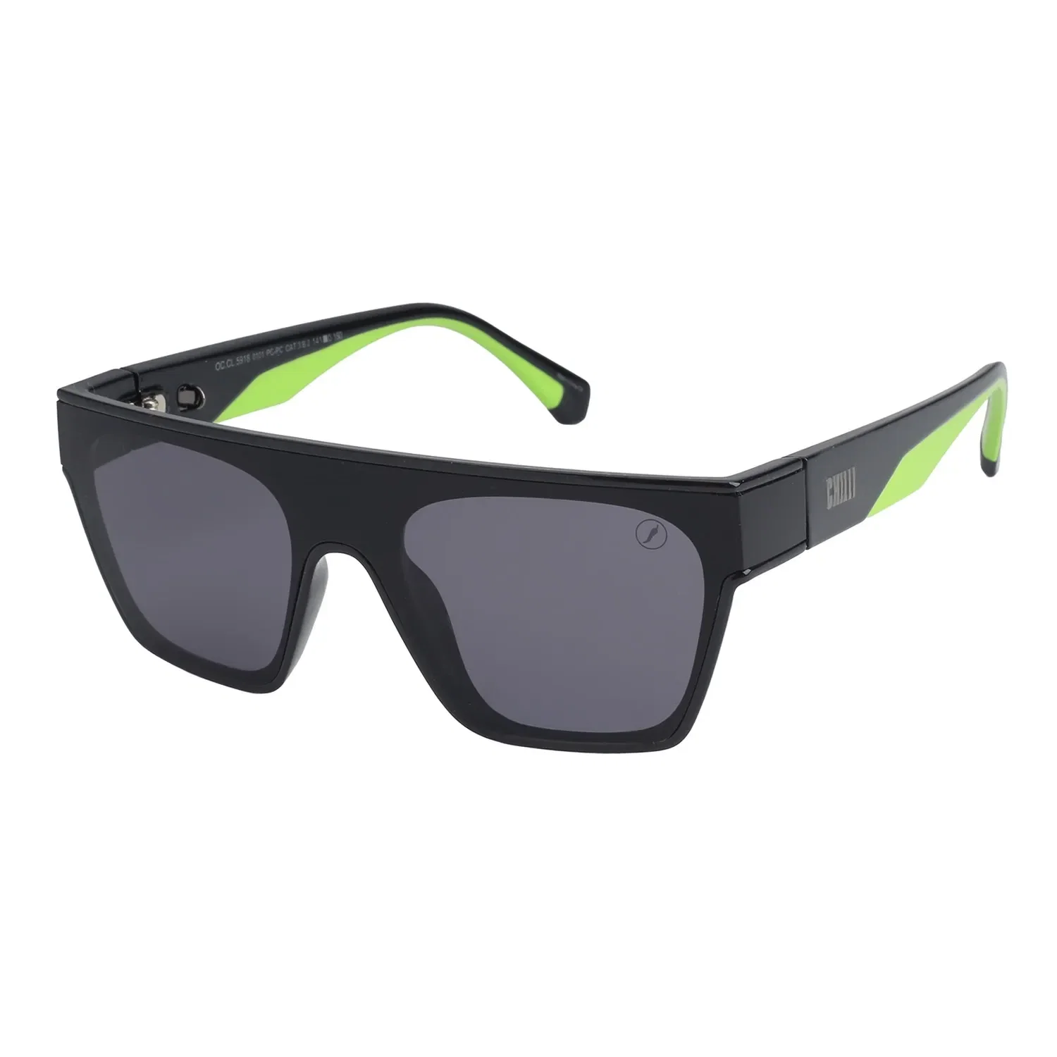 Óculos de Sol Masculino Bended Lenses Quadrado Preto — imagem 1