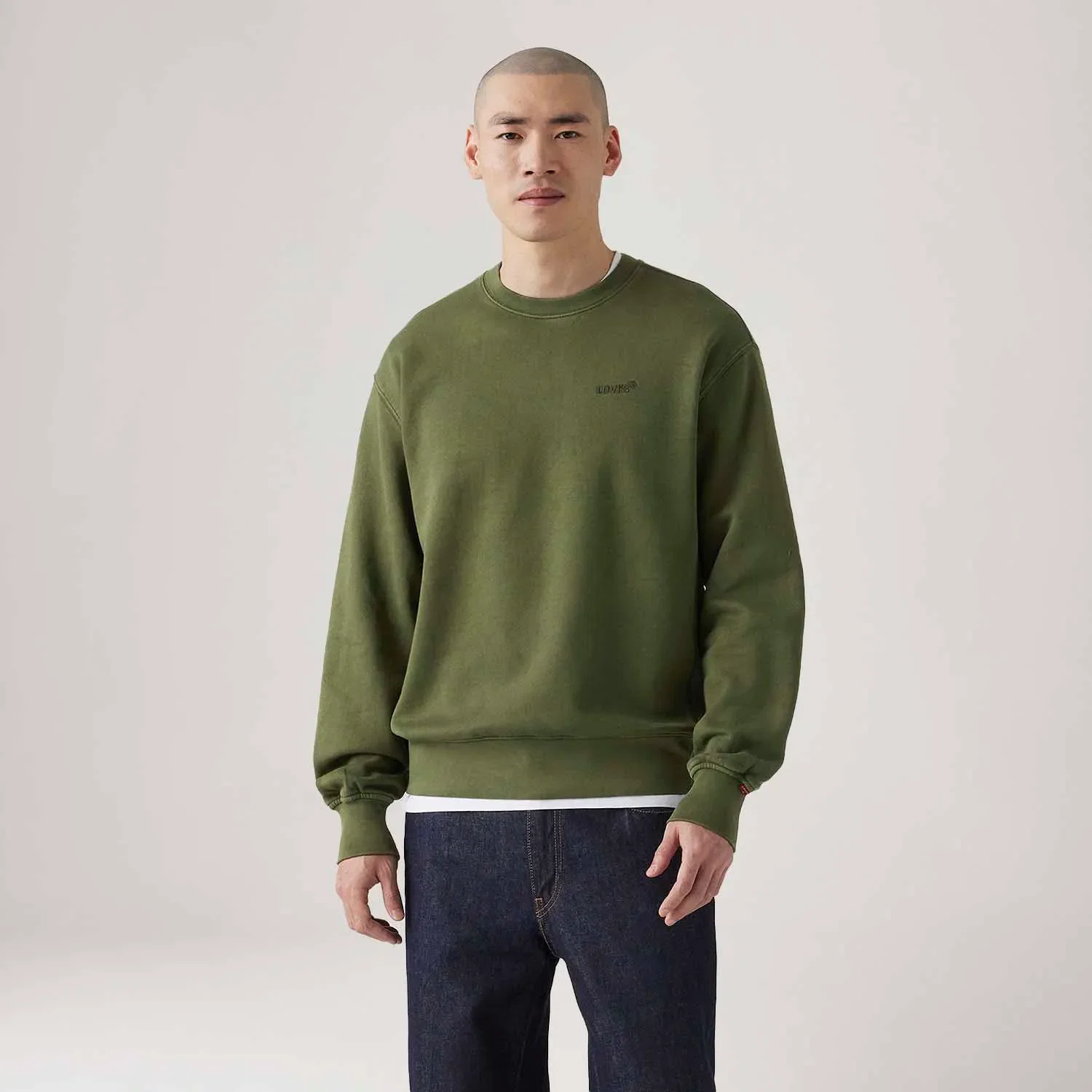 Moletom Levi's® Authentic Crew Verde