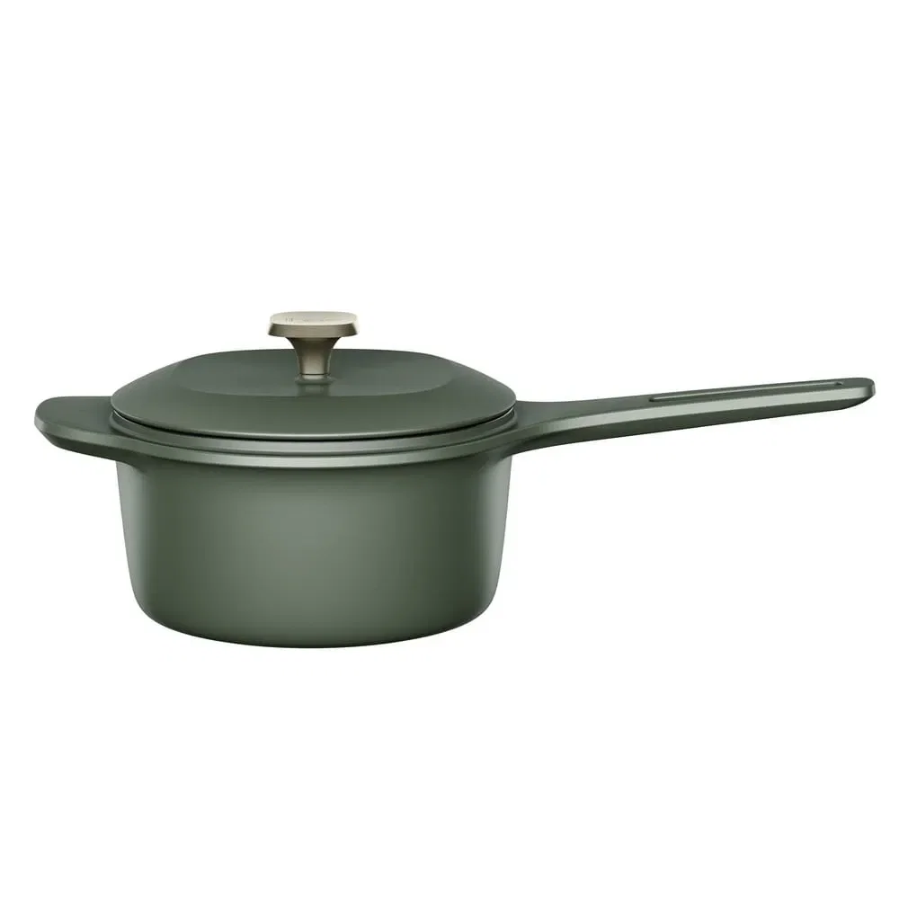 Panela de Ferro Fundido Esmaltado Molheira Electrolux 20cm verde Linha 100 Anos Celebre Temperos — imagem 1