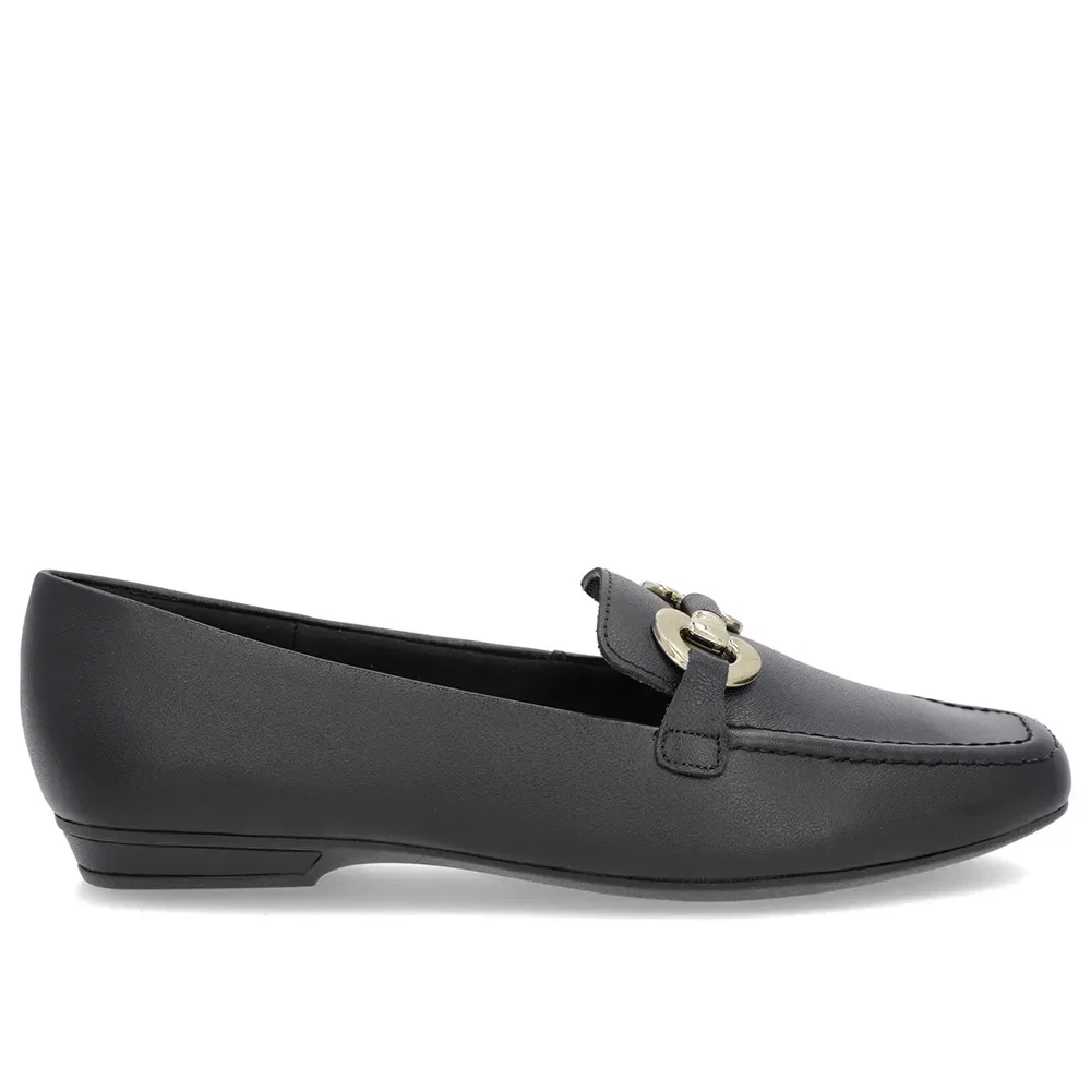 Loafer Preto Couro Bridão