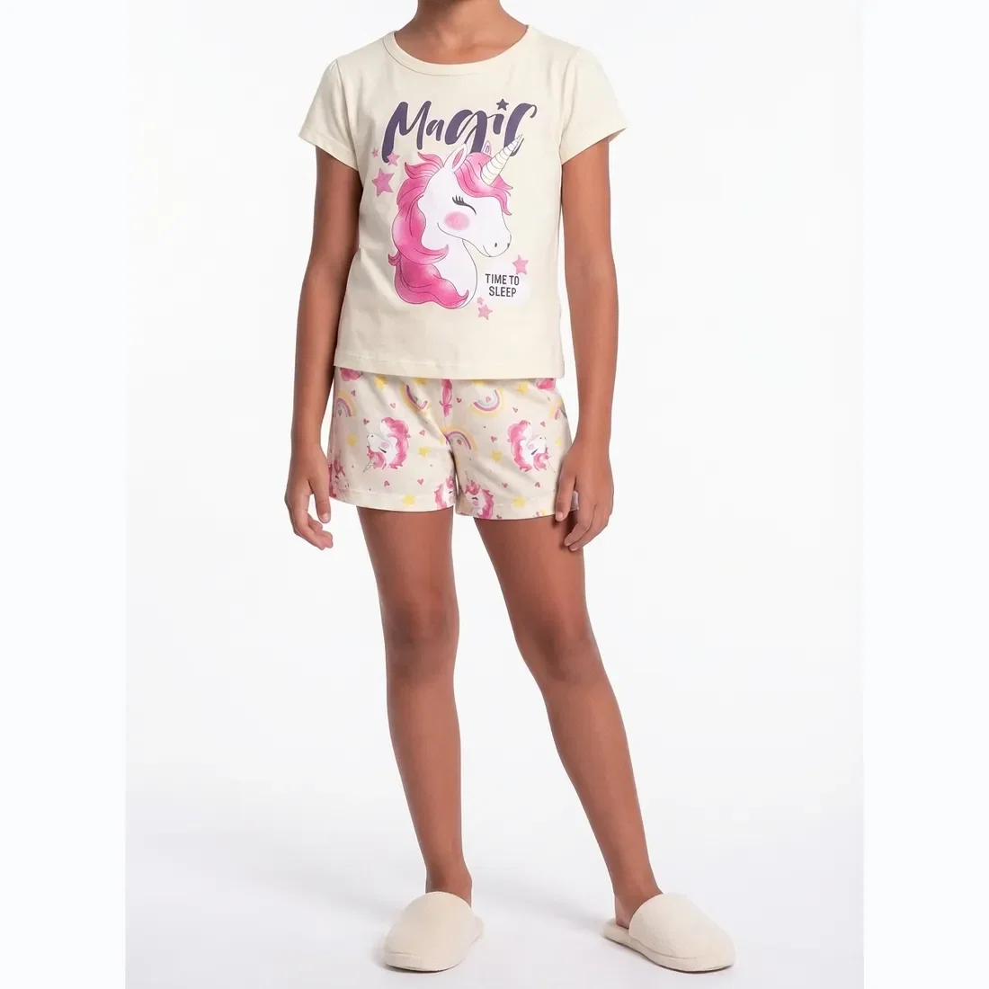 Conjunto pijama blusa e short magic