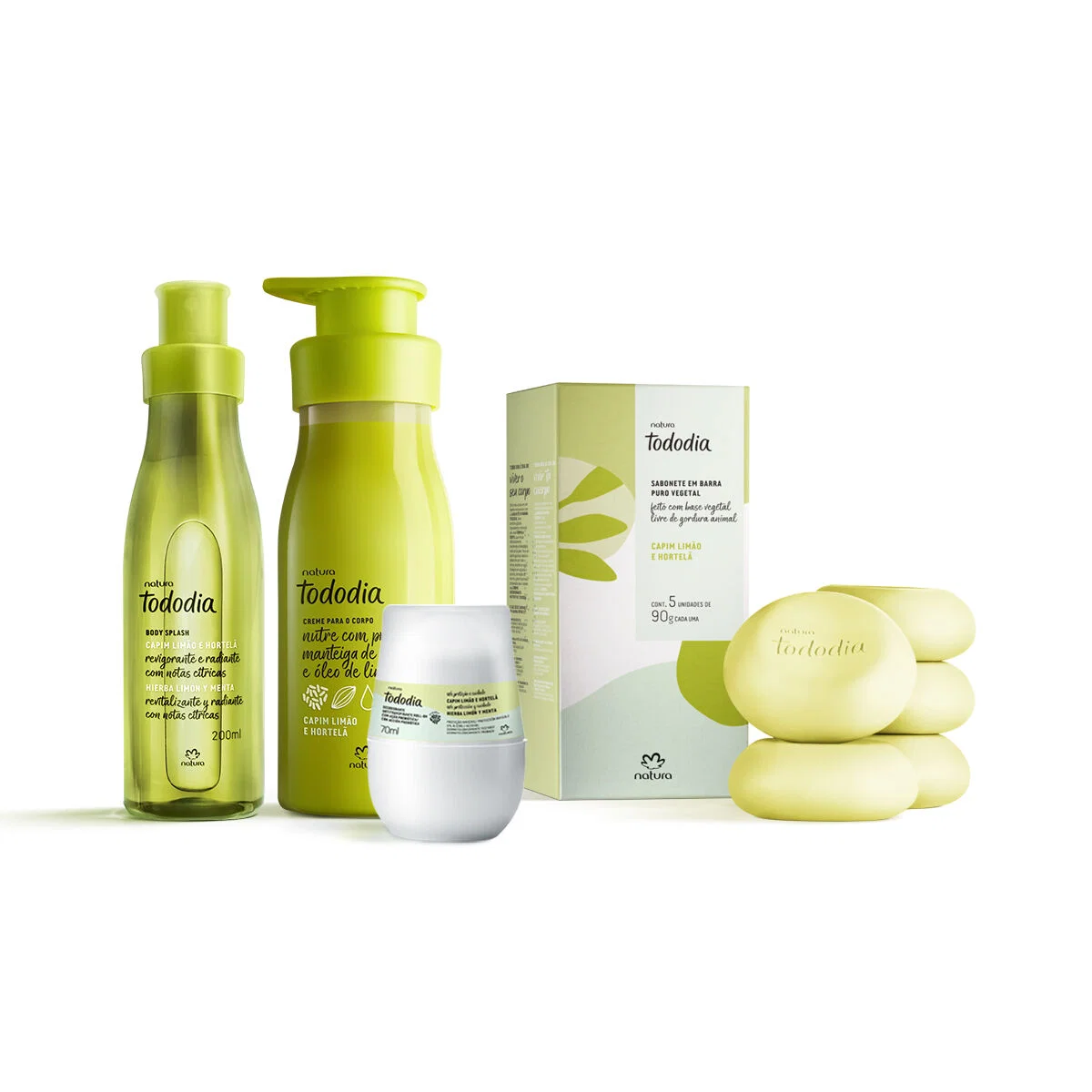 Kit Tododia Capim Limão e Hortelã Completo (4 produtos) — imagem 1
