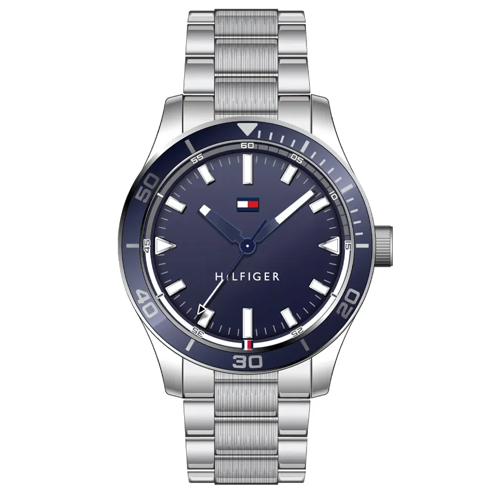 Relógio Tommy Hilfiger TH Essentials Masculino em Aço Prateado 1791817