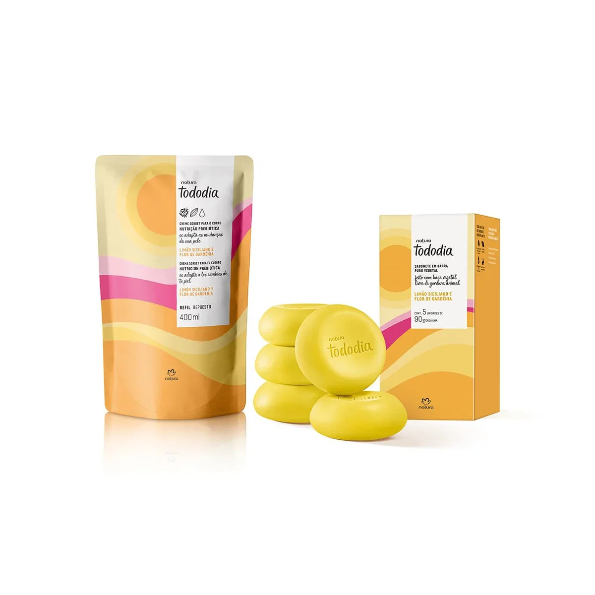 Kit Tododia Limão Siciliano e Flor de Gardênia