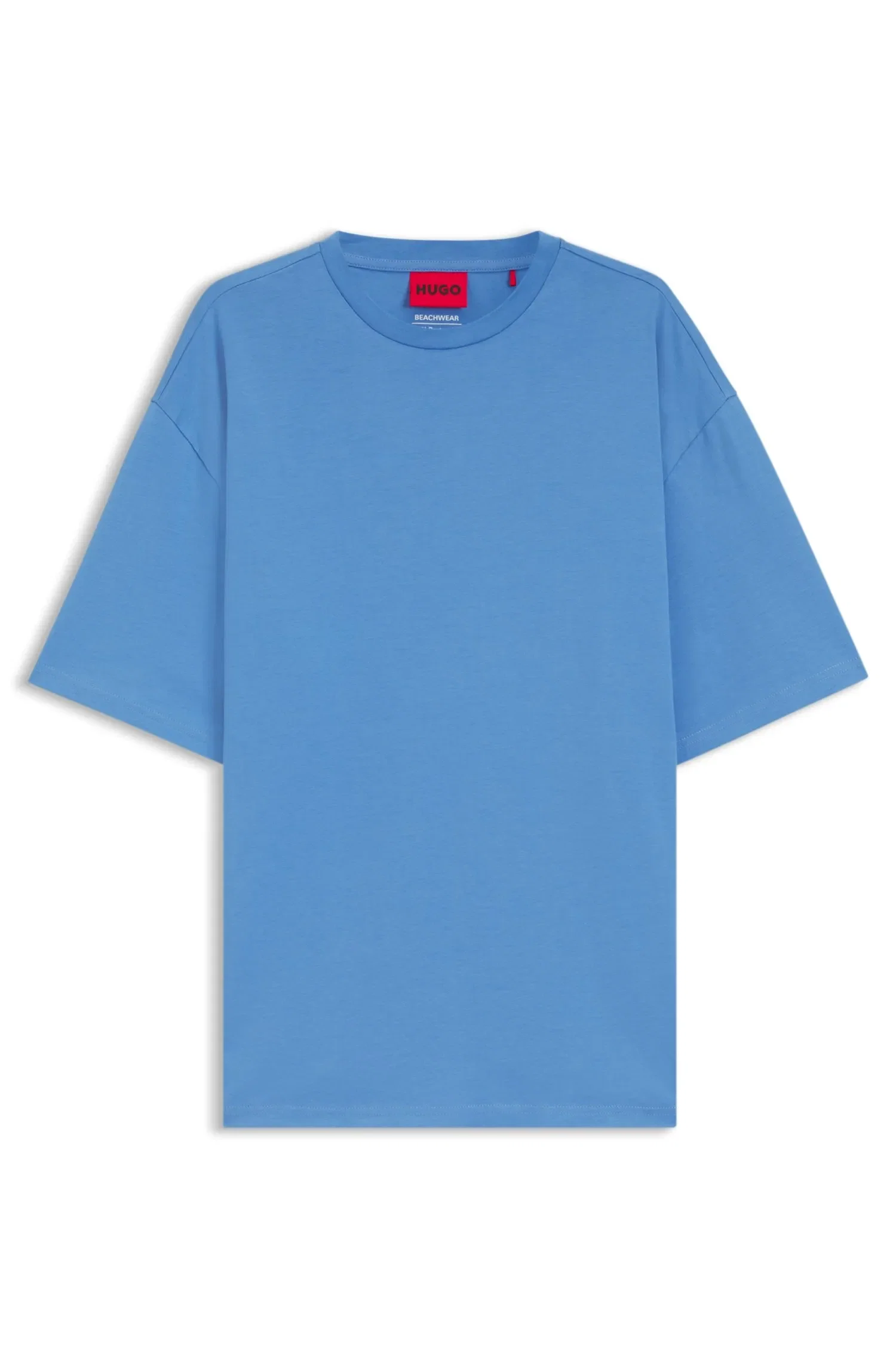 Camiseta De Ajuste Oversized Em Algodão Com Estampado De Logos
