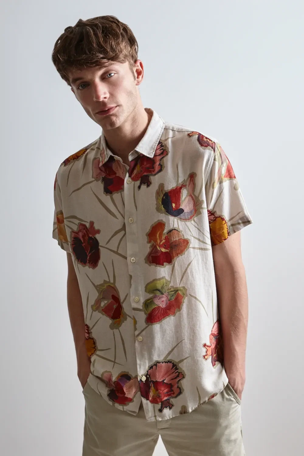 Camisa Estampada Mc Floral Beta
