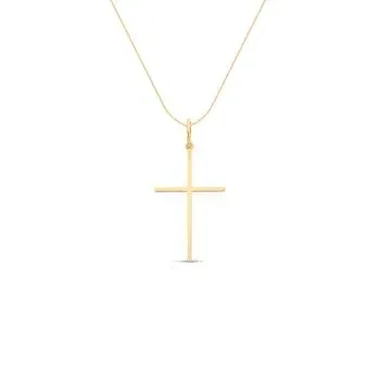 Pingente Cruz em Ouro Amarelo 18k, 11mm