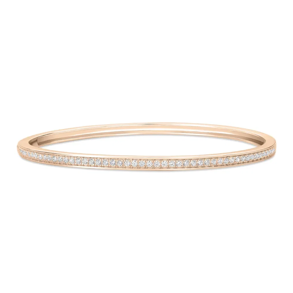Bracelete Life Glam com Liga Rosé com Banho de Ouro Rosé 18k e Pedras Incolores — imagem 1