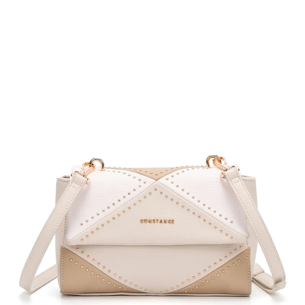 Bolsa Geométrica Cravos Off White