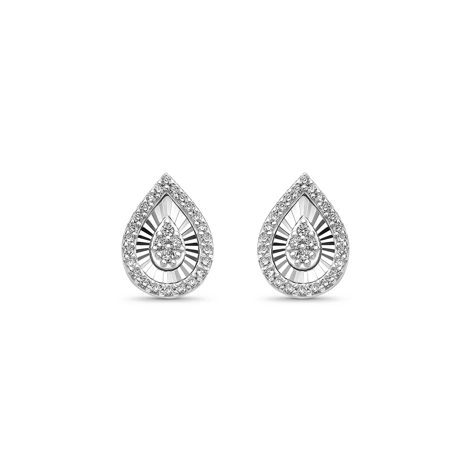 Brinco Lumina II Gota em Ouro Branco 18k com Diamantes 0,32 ct — imagem 1