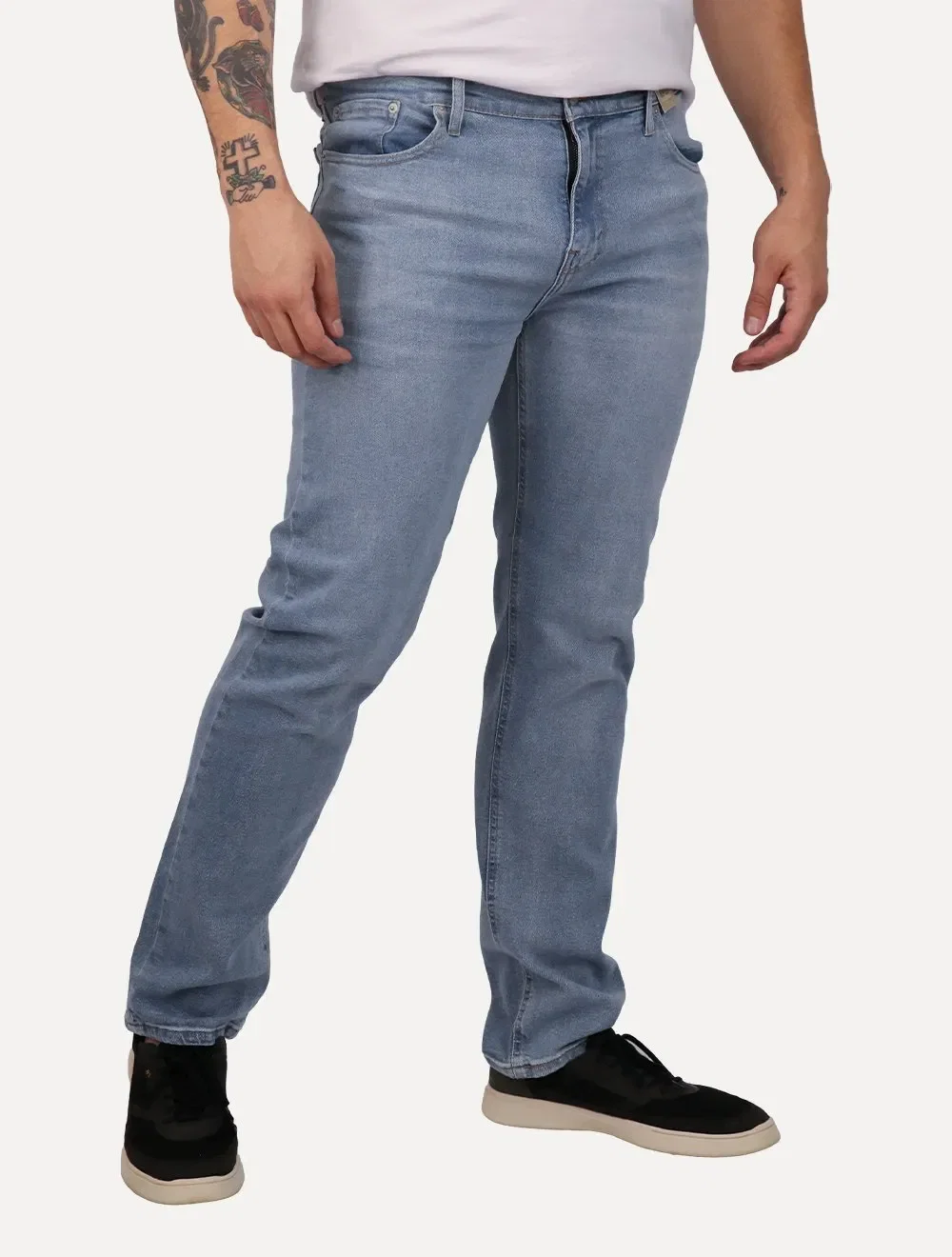 Calça Levis Jeans Masculina 505 Regular Stretch Washed Clara — imagem 1