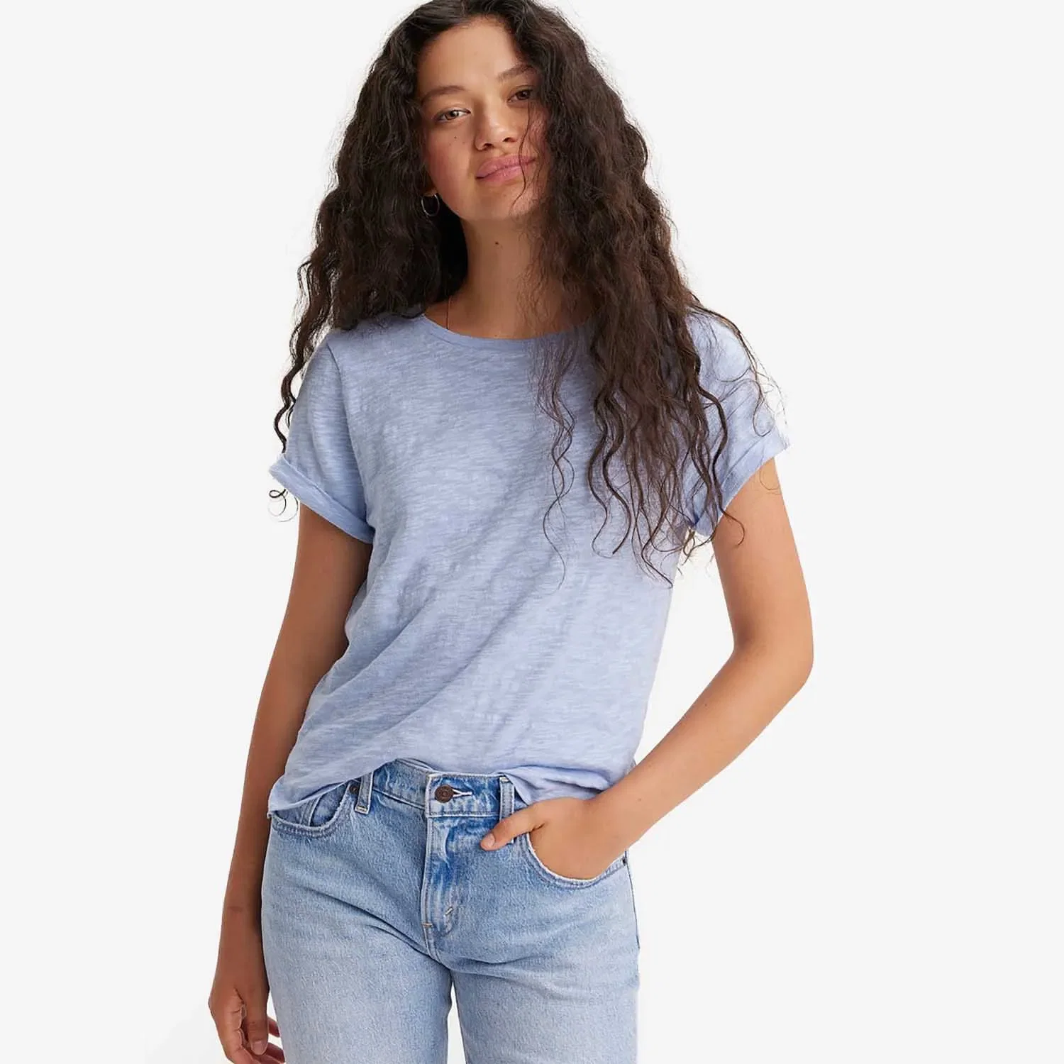 Camiseta Levi's® Margot Azul Manga Curta — imagem 1