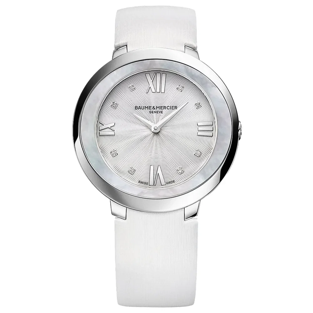 Relógio Baume & Mercier Feminino Cetim Branco M0A10177 05 ATM