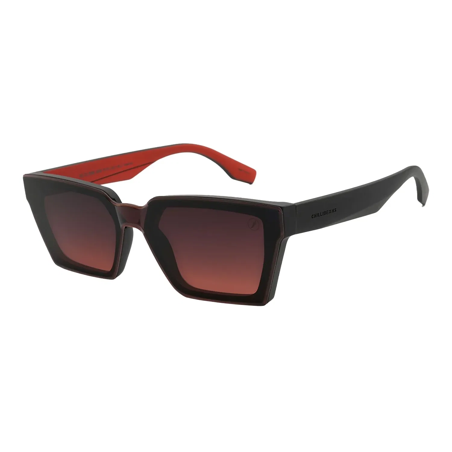 Óculos de Sol Masculino Infinity Quadrado Degradê Marrom — imagem 1