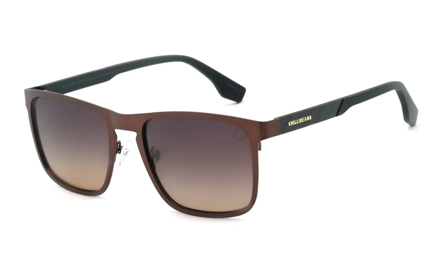 Óculos de Sol Masculino New Tech Quadrado Degradê — imagem 1