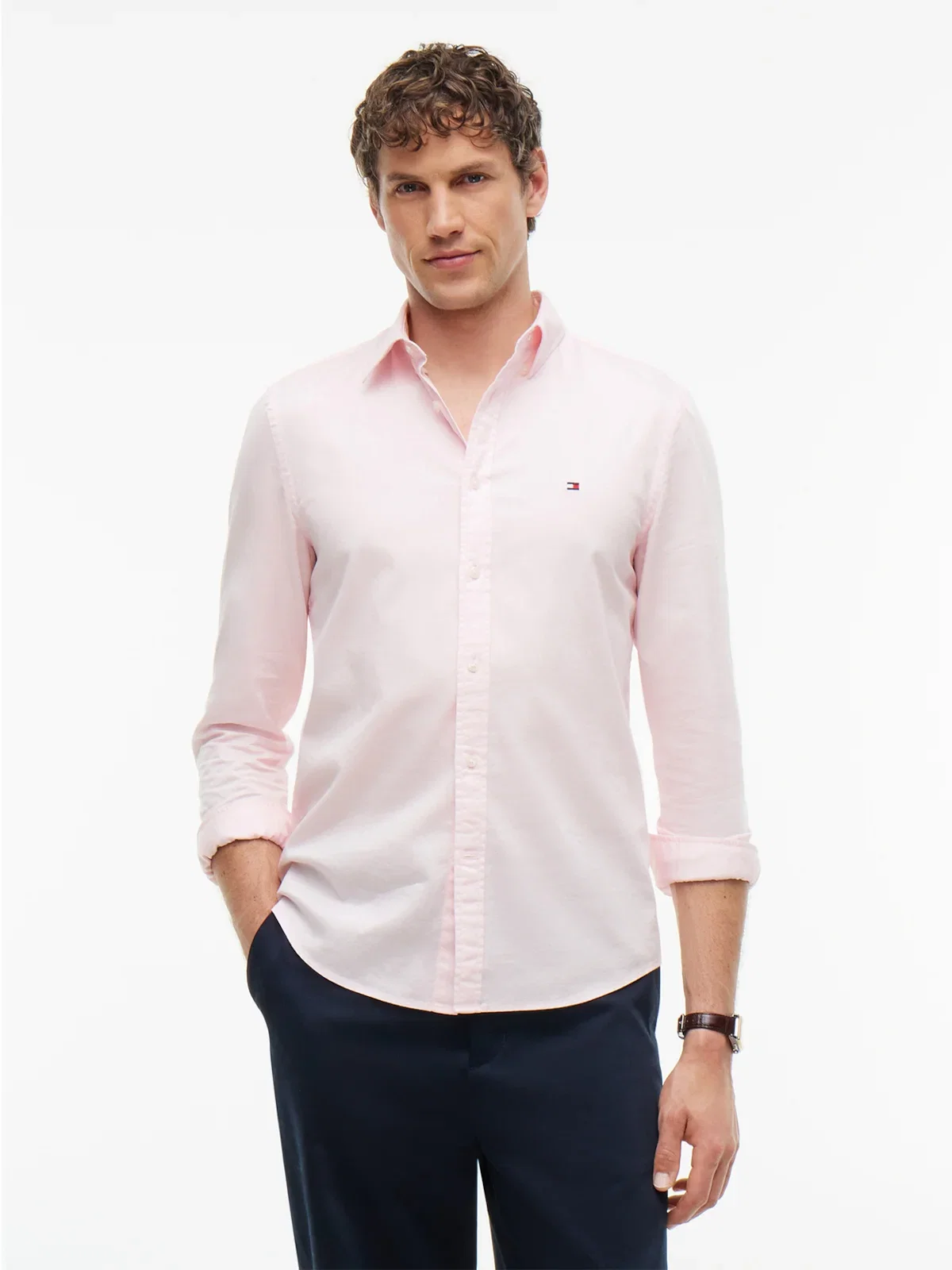 Camisa Th Flex em Dobby Slim Fit — imagem 1