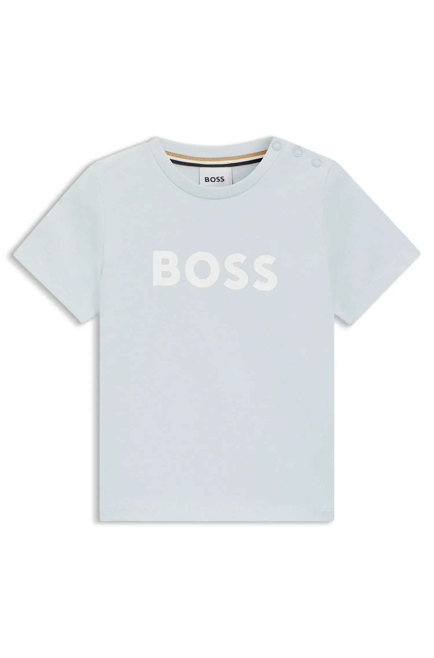Camiseta Infantil Em Jersey De Algodão Com Logo Estampado