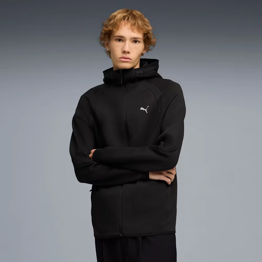 Moletom com Capuz Evostripe Full-zip Masculino