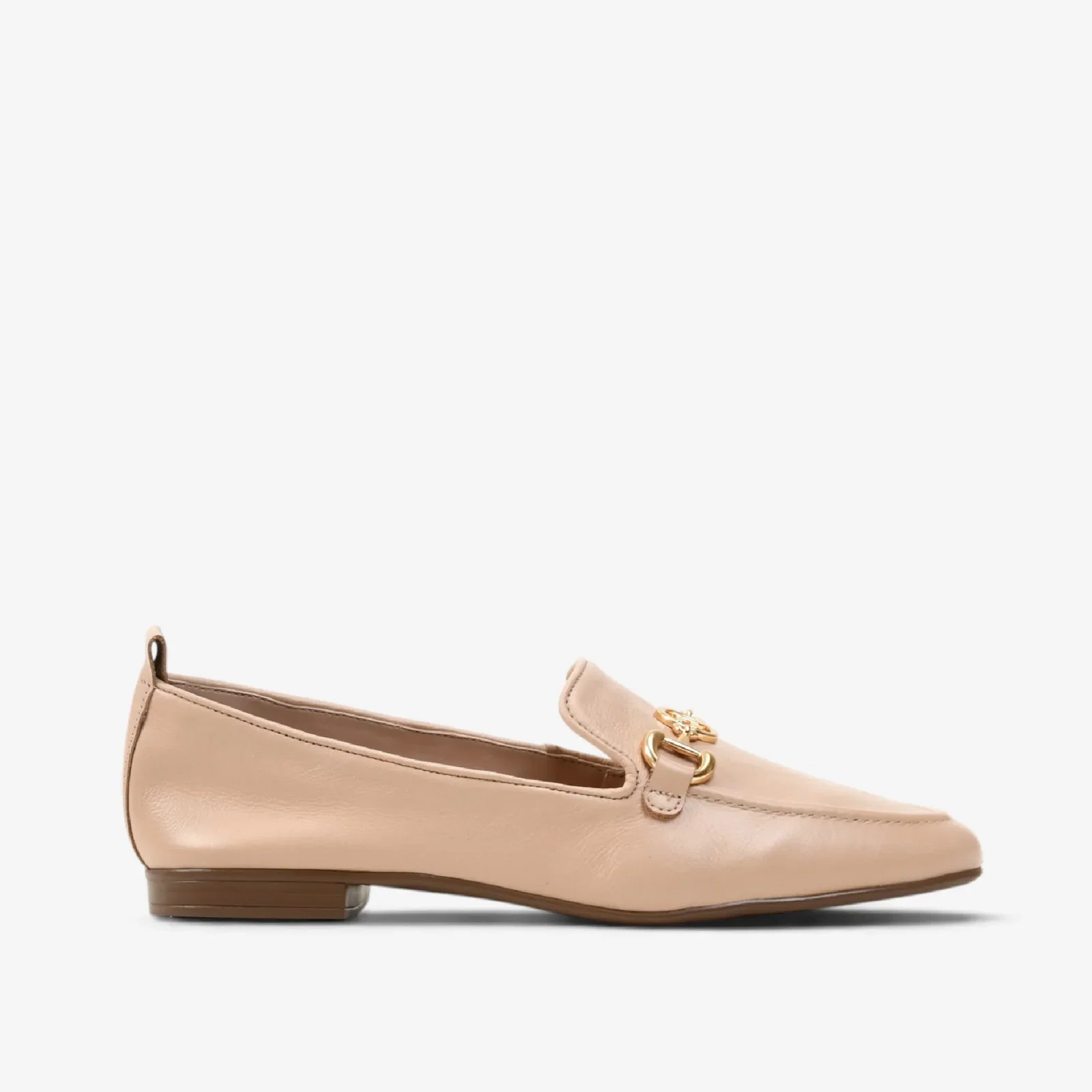 Loafer Nude Areia Bridão Couro — imagem 1